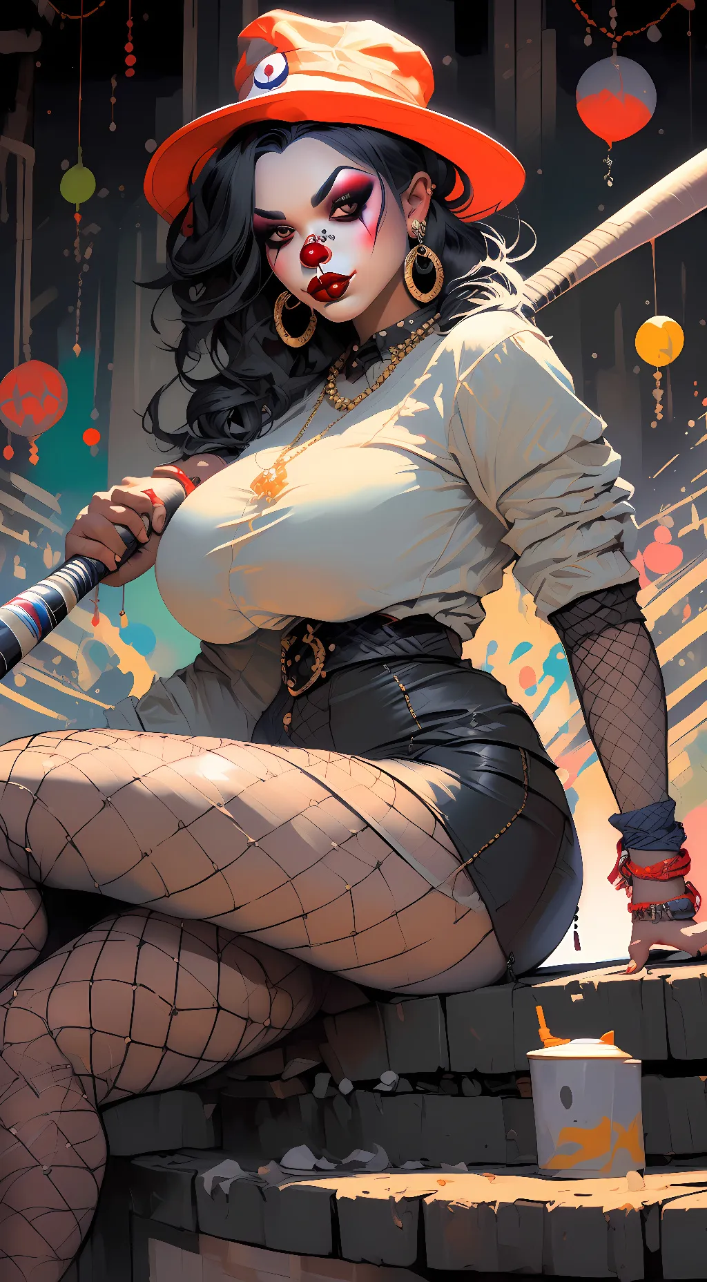 ai character: Ballbusting Clown background