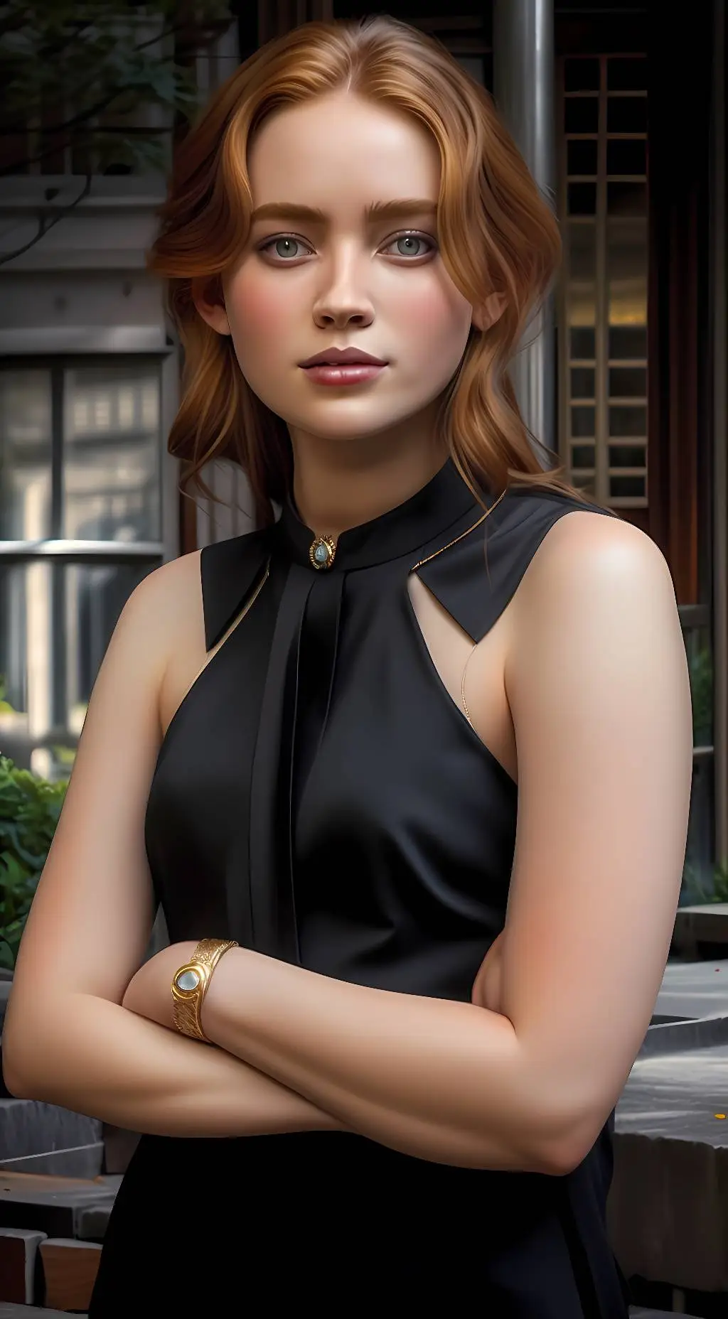 ai character: Sadie Sink background