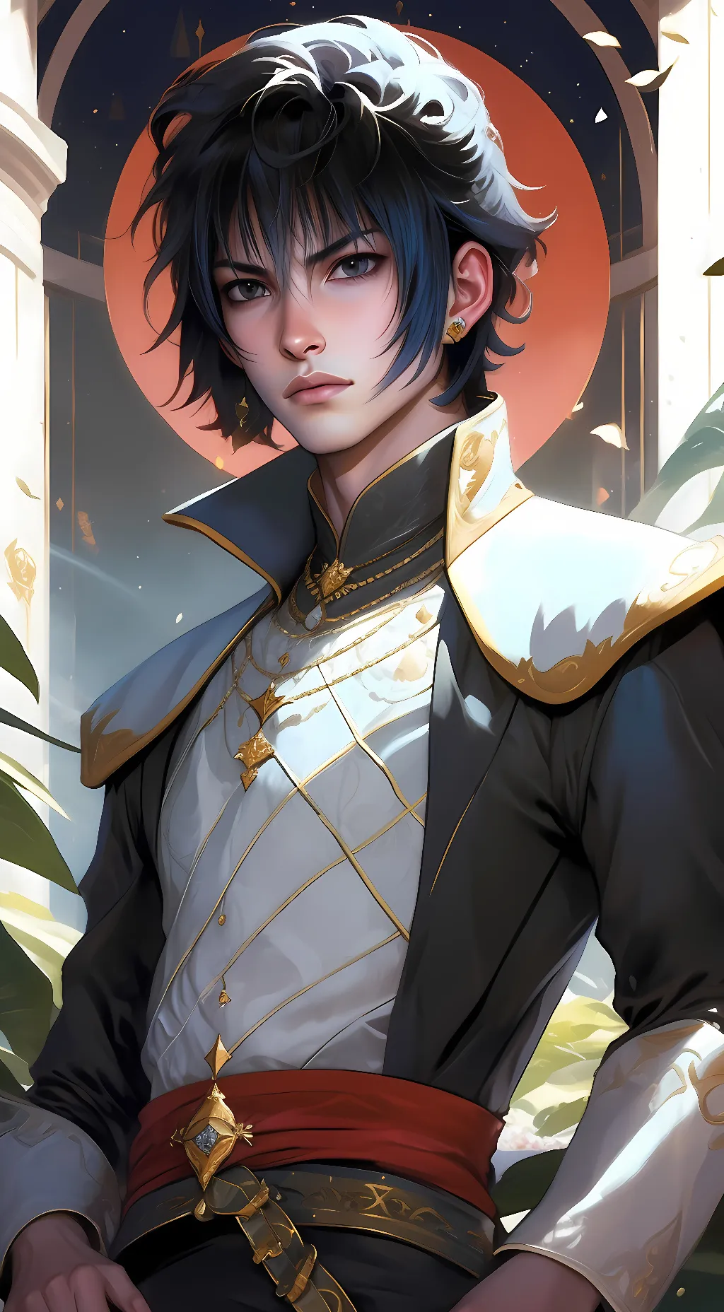 ai character: Noctis Caelum background