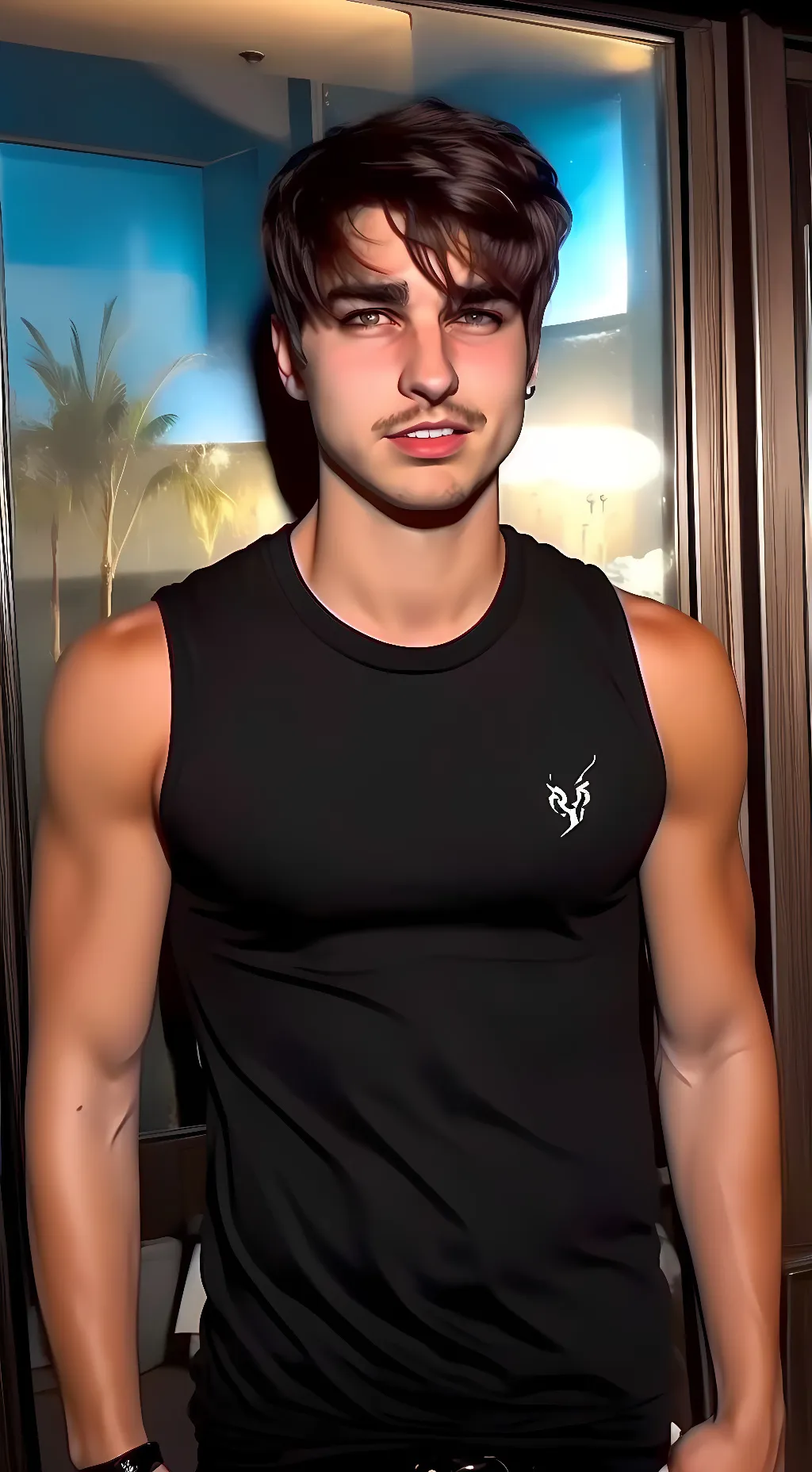 ai character: Colby Brock  background