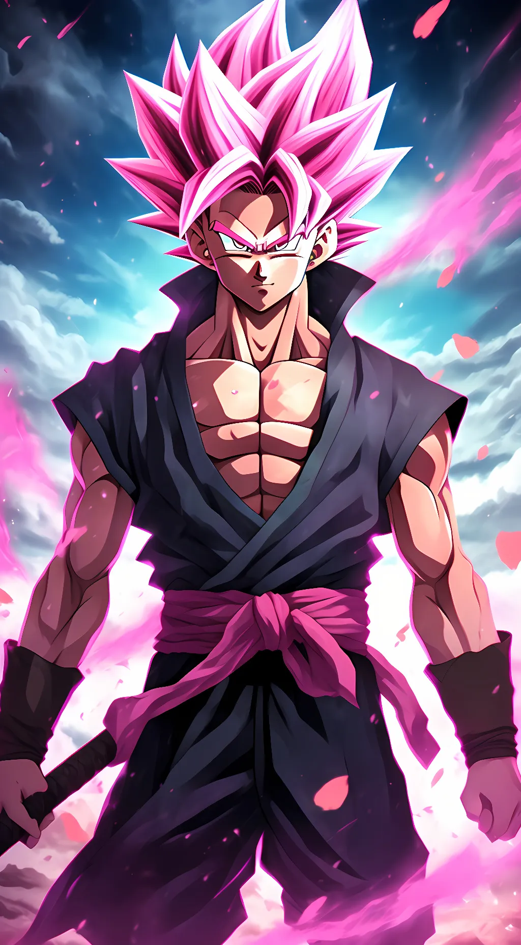 ai character: Goku Black background