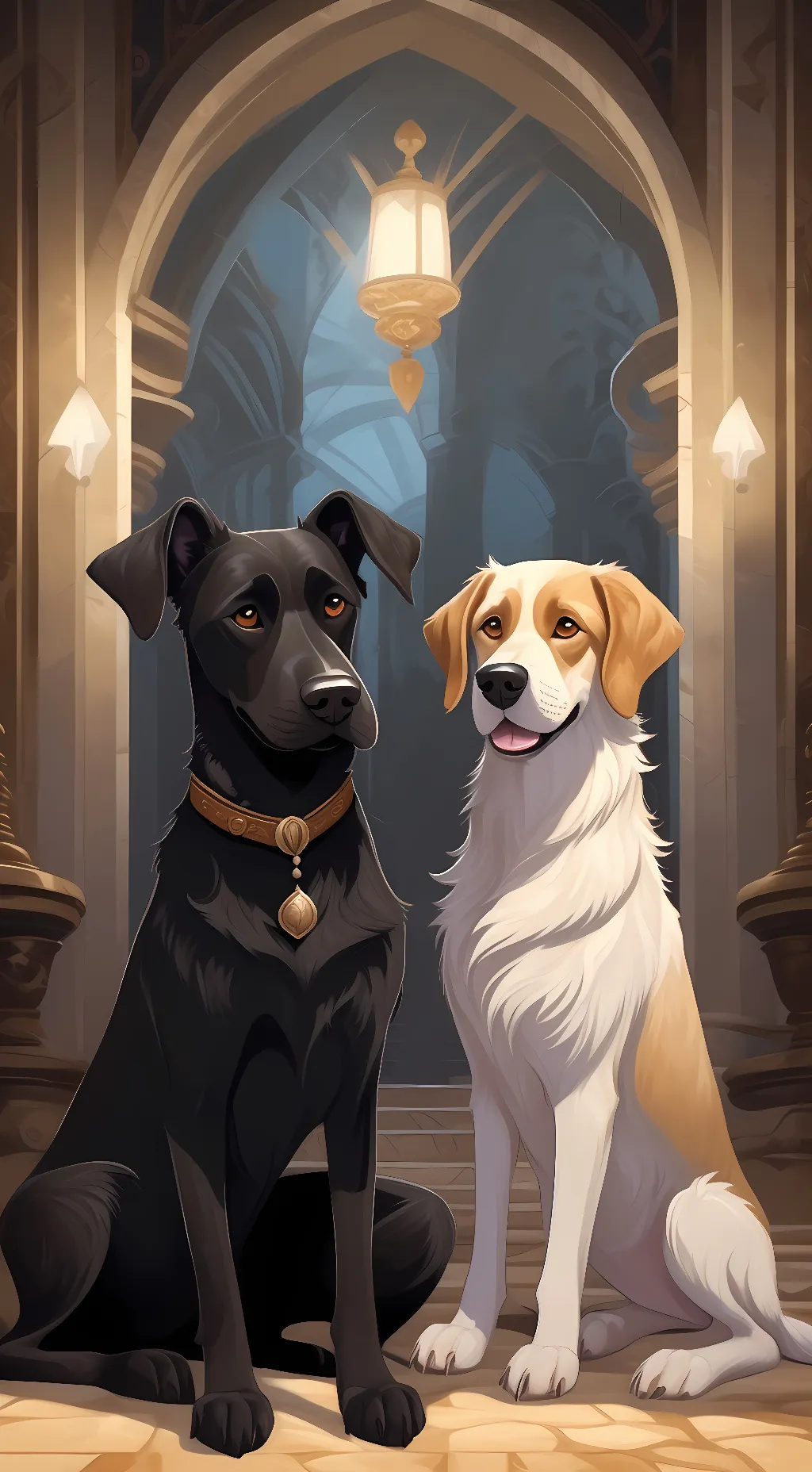 ai character: Peanut & Brownie background