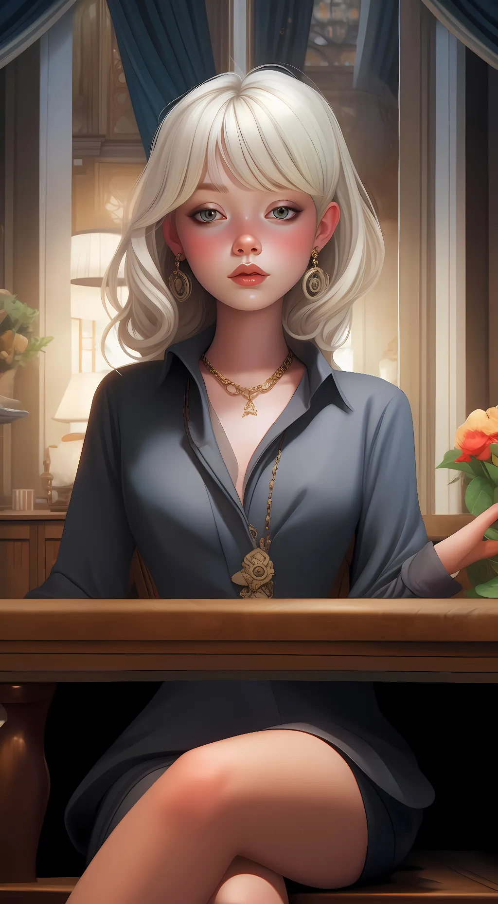 ai character: Kitty background