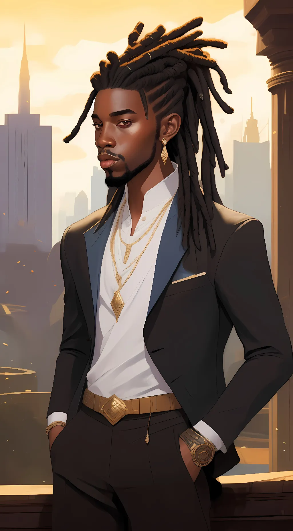 ai character: Blitzen background