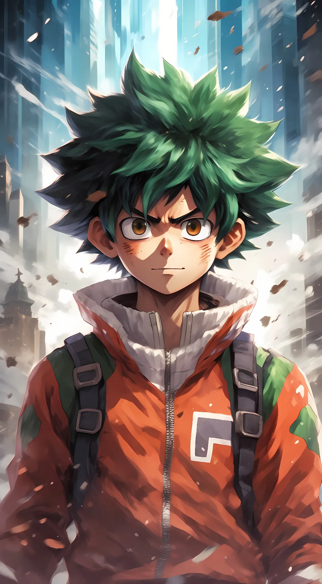 ai character: Deku Midoriya background