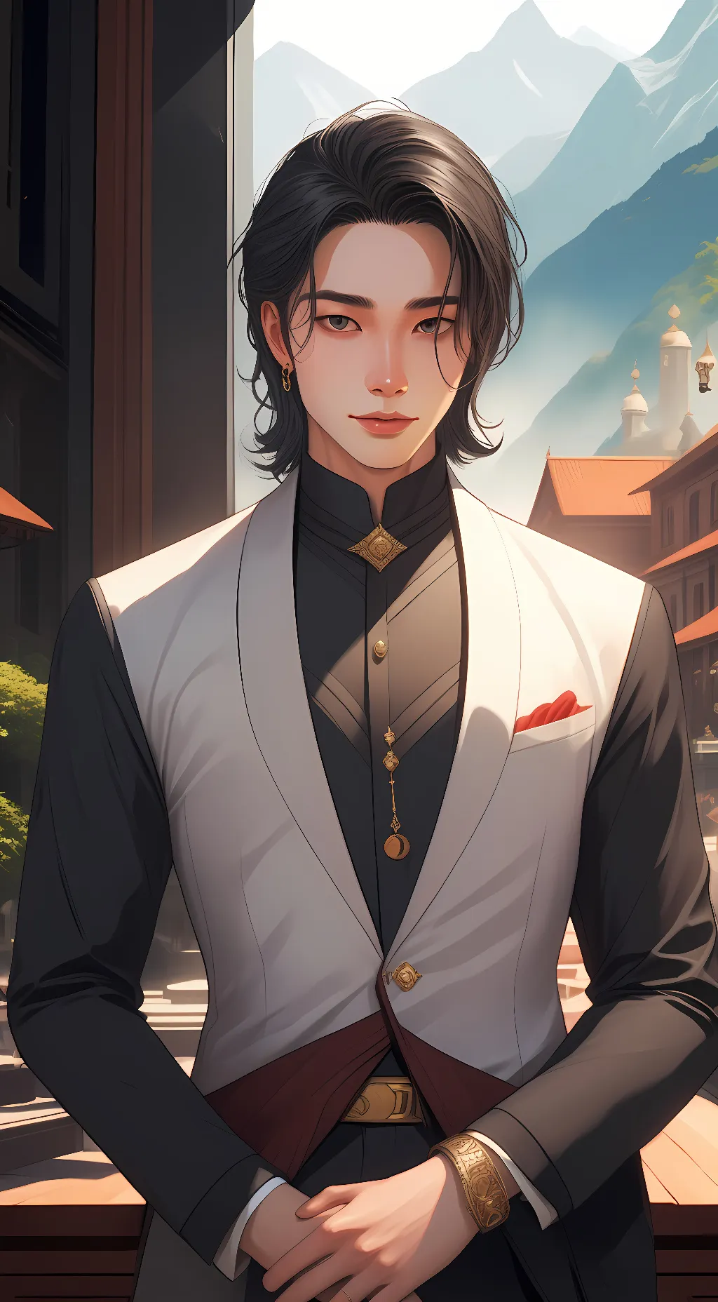 ai character: Hyunjin background