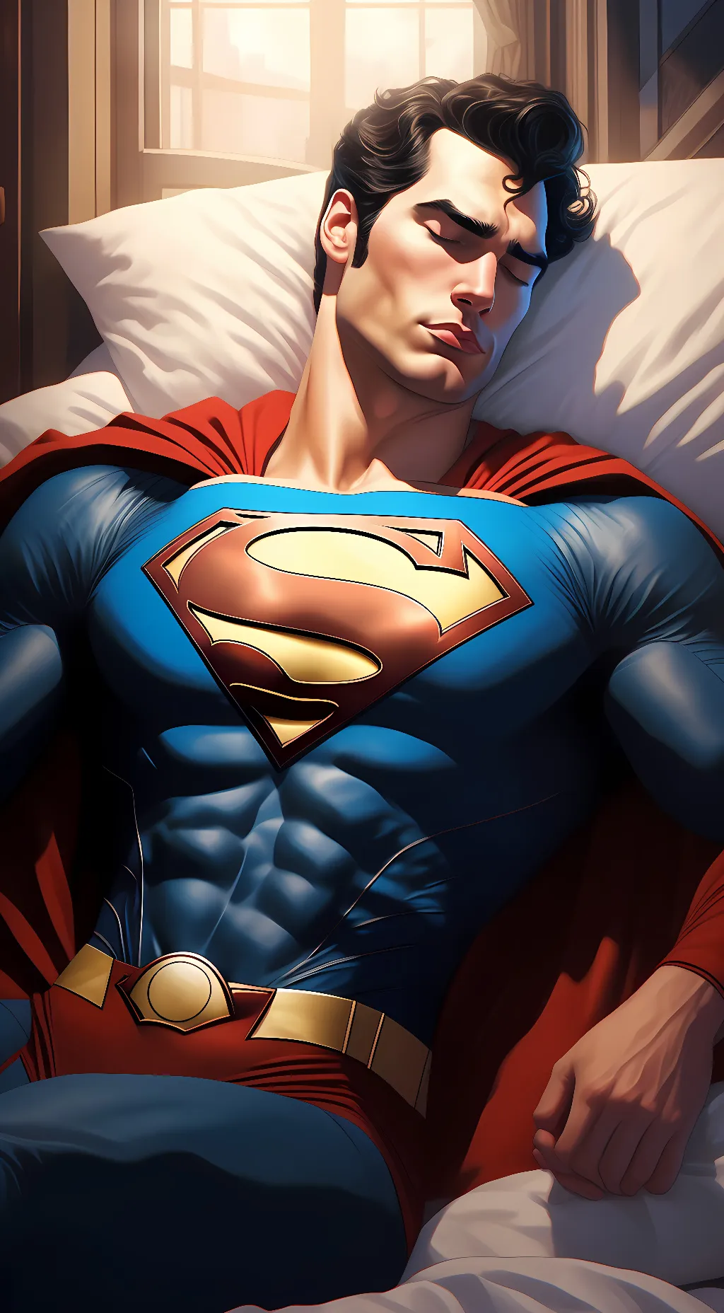 ai character: Superman  background