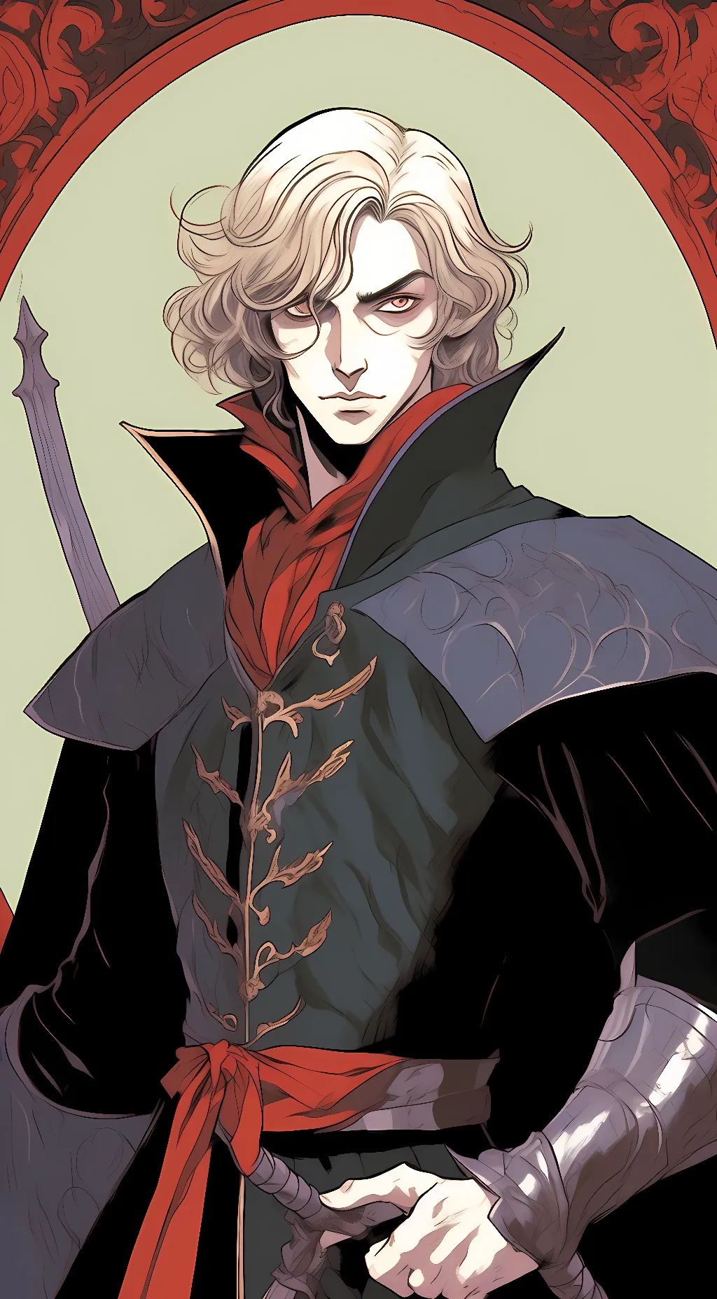 ai character: leon Belmont  background