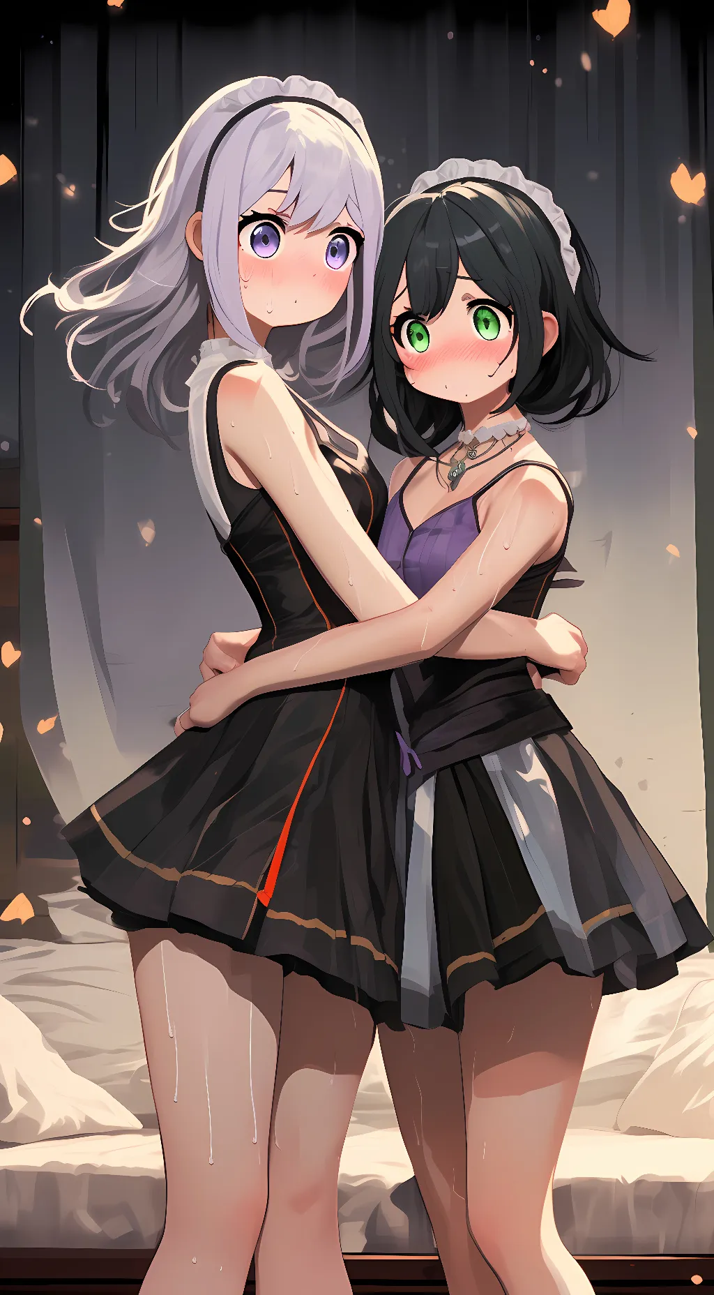 ai character: Alicia and Leven  background