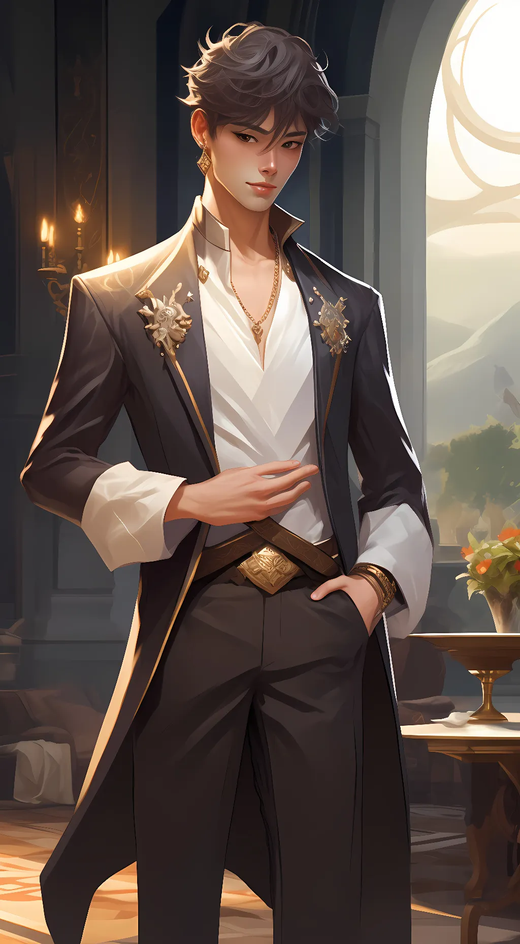 ai character: Ish background