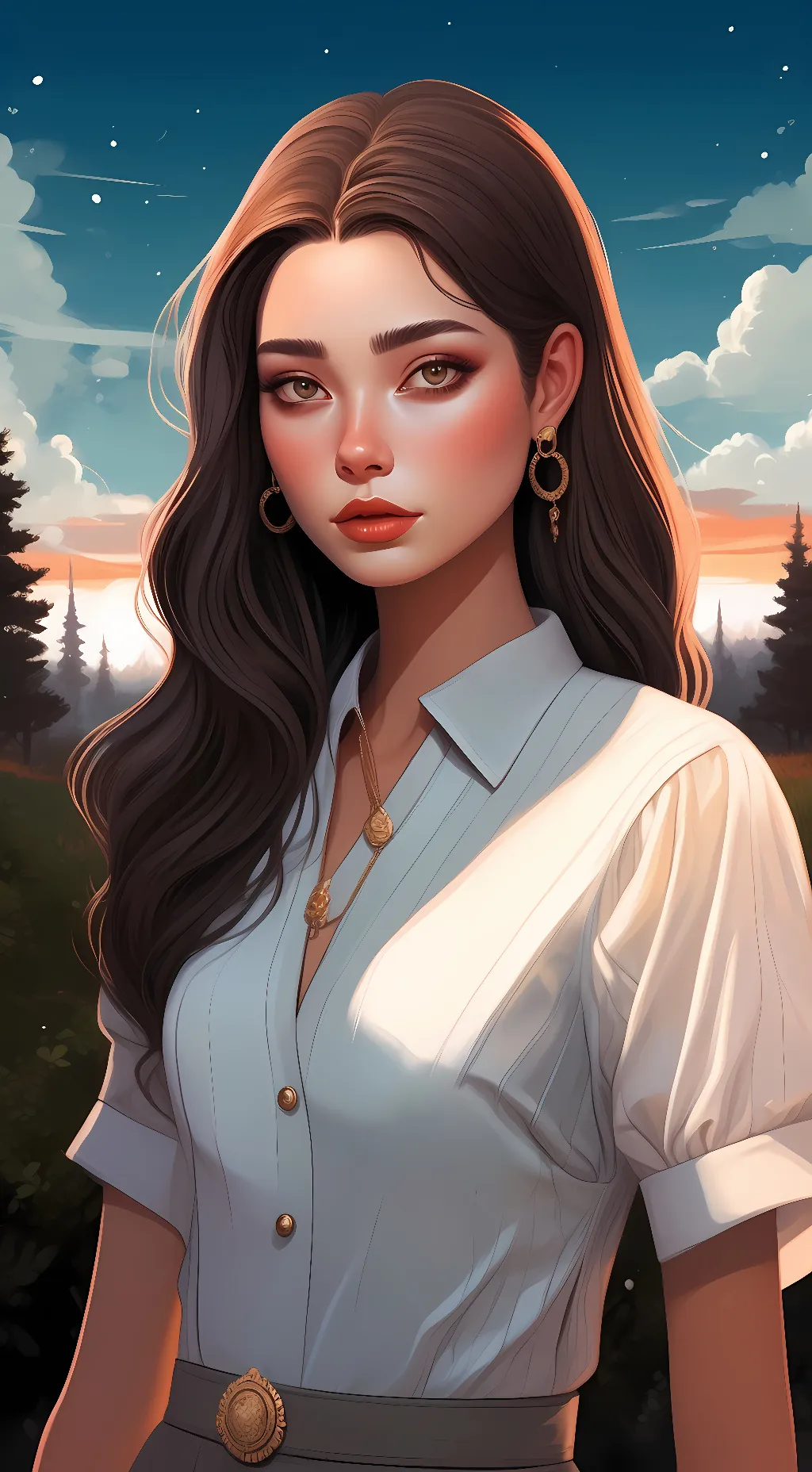ai character: Sophia Evans background