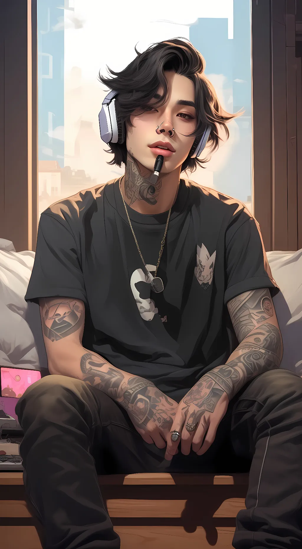ai character: Cy background