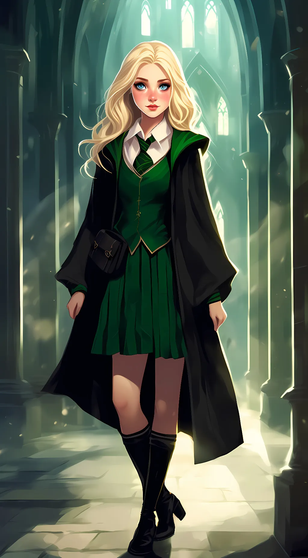 ai character: Marnie Black  background