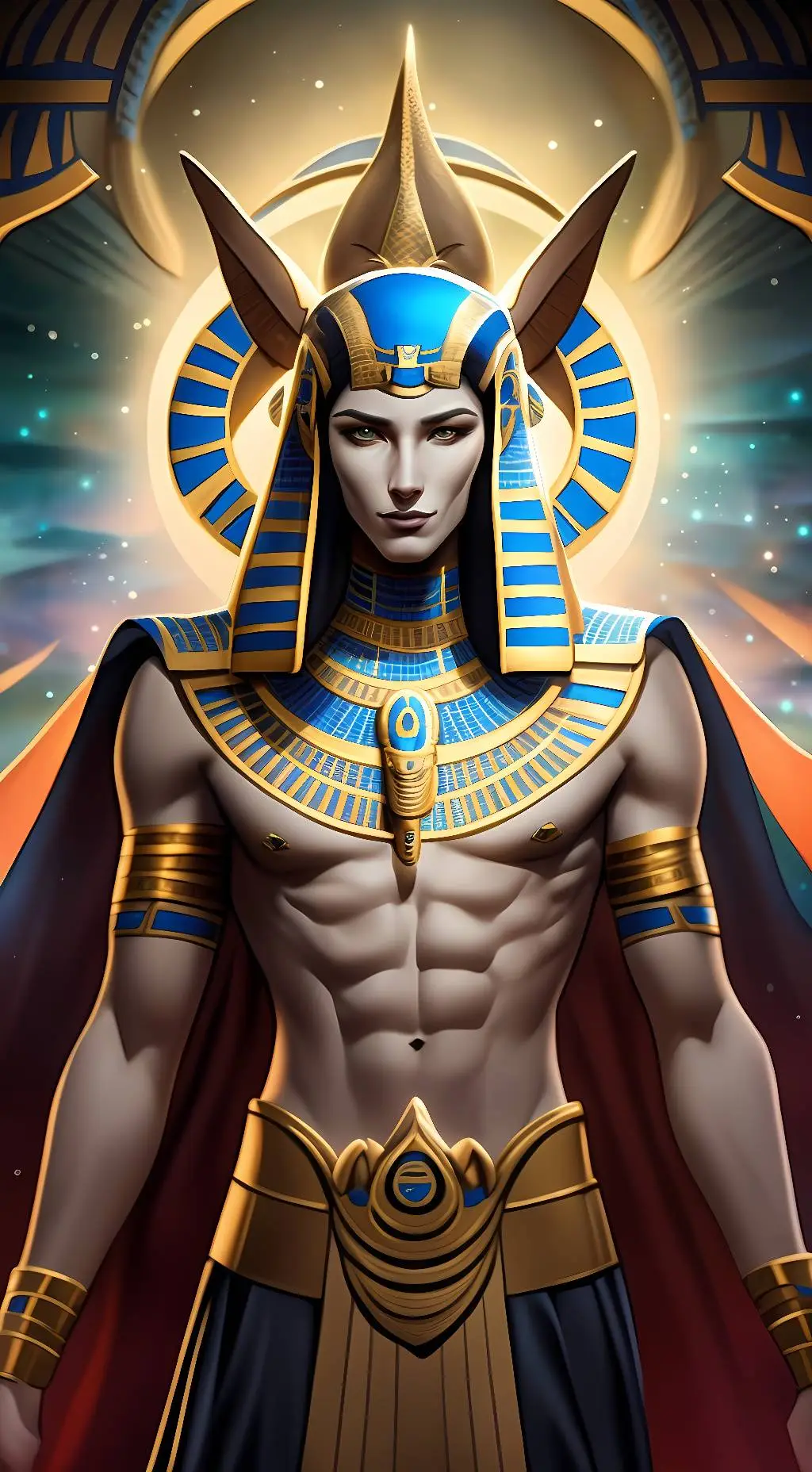 ai character: anubis background