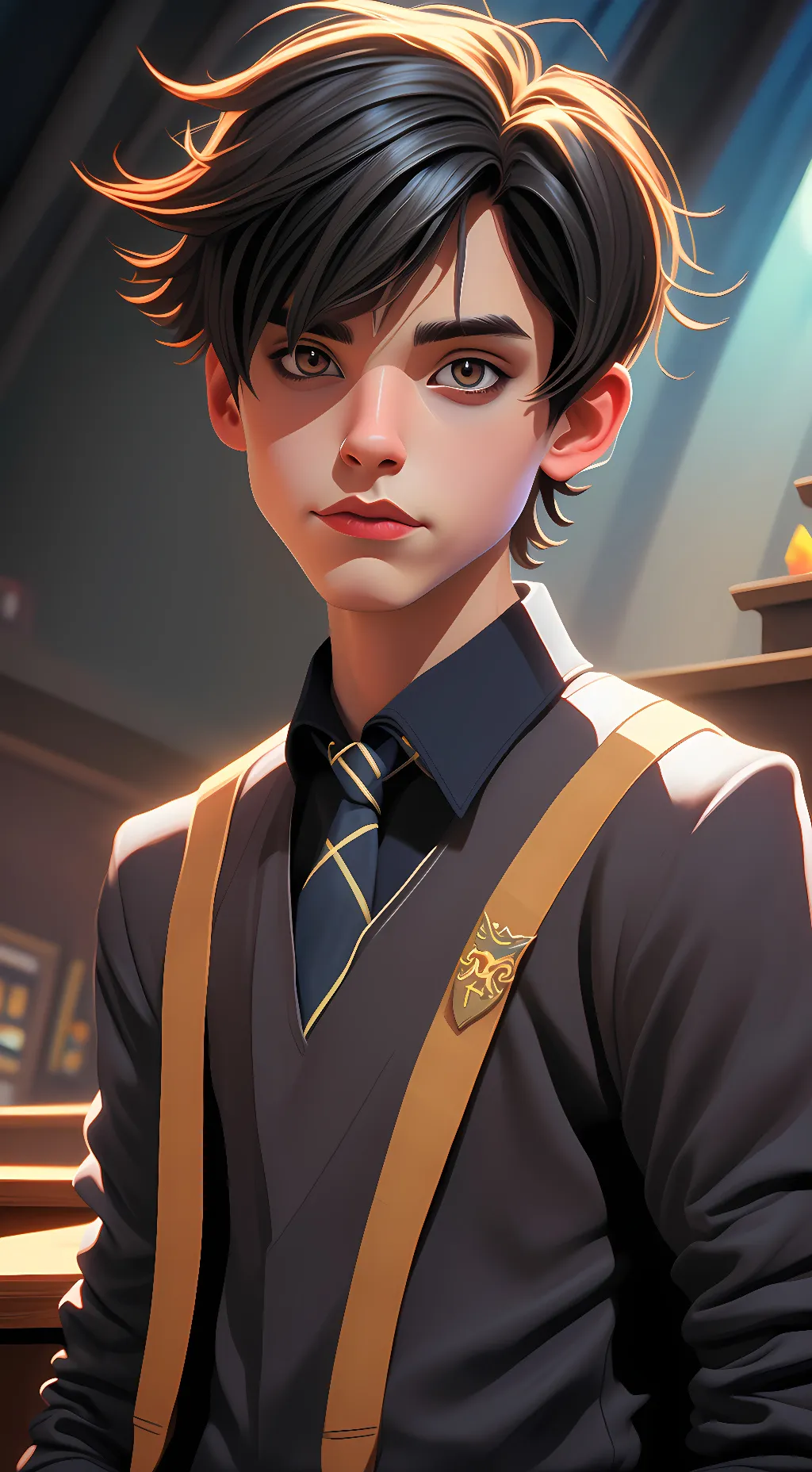 ai character: mark background