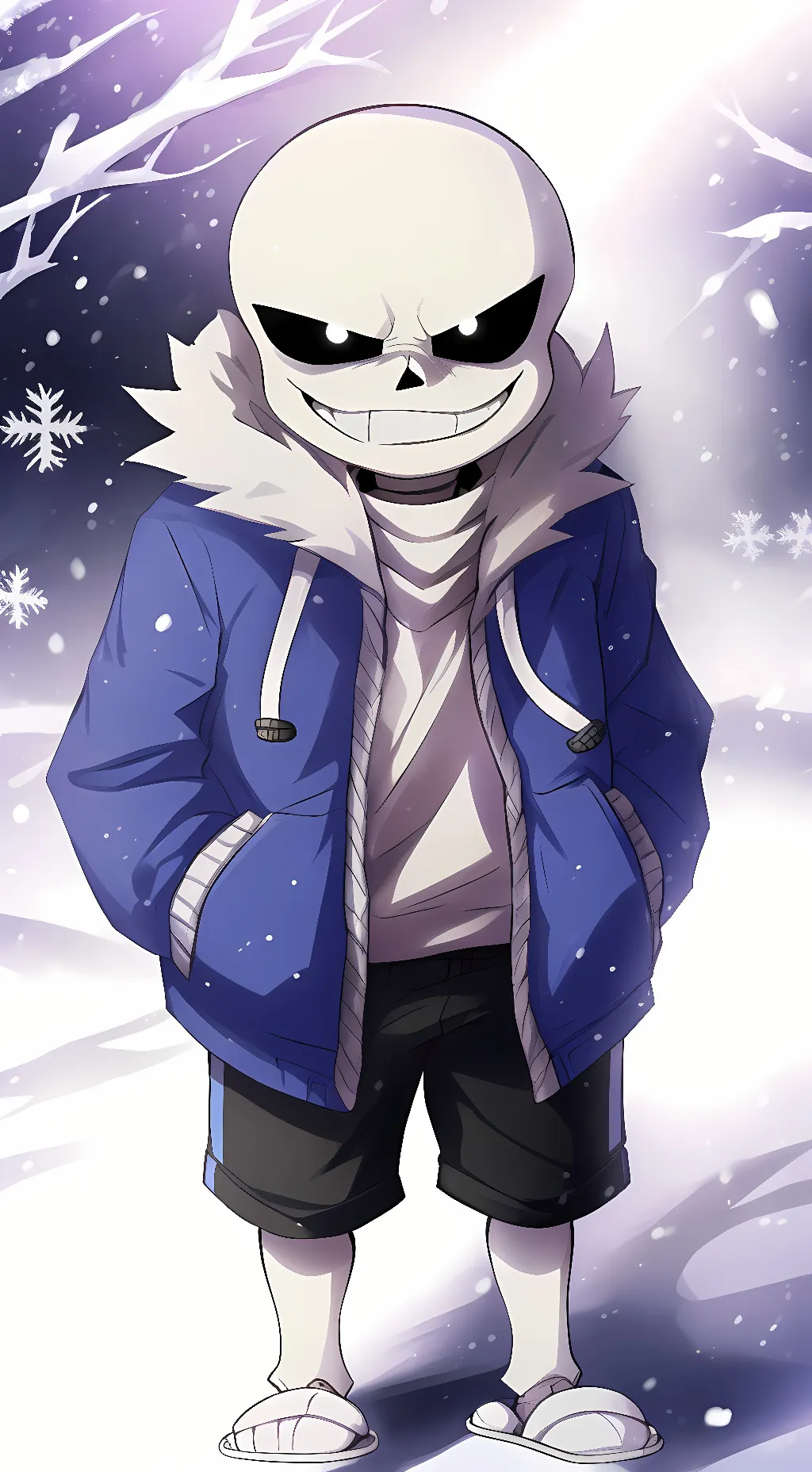 ai character: Sans the skeleton background
