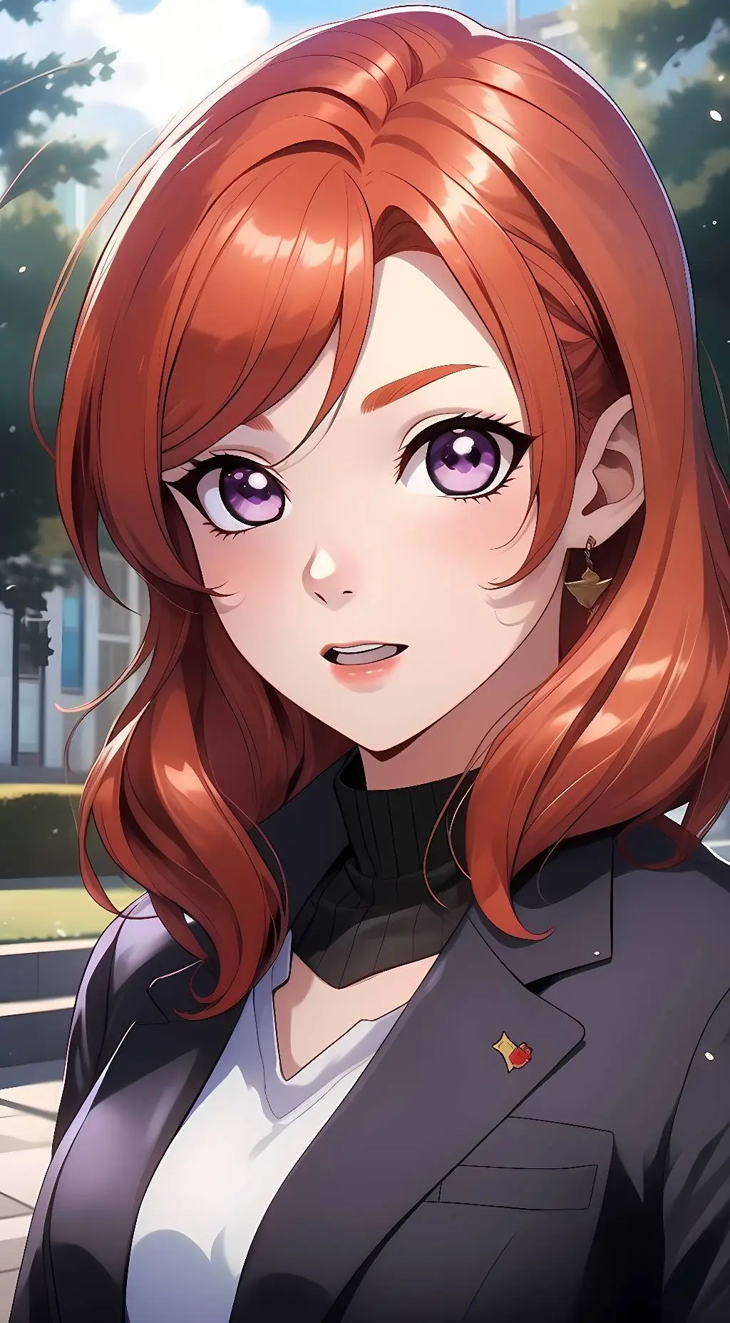 ai character: Maki Nishikino background