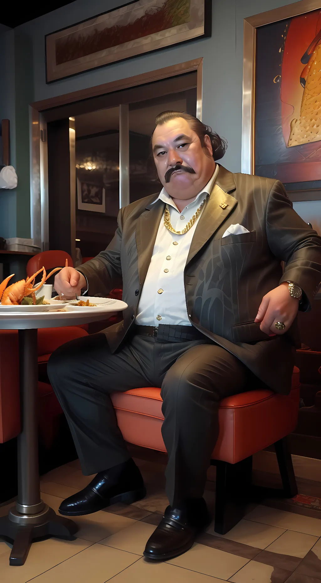 ai character: Fat Tony background