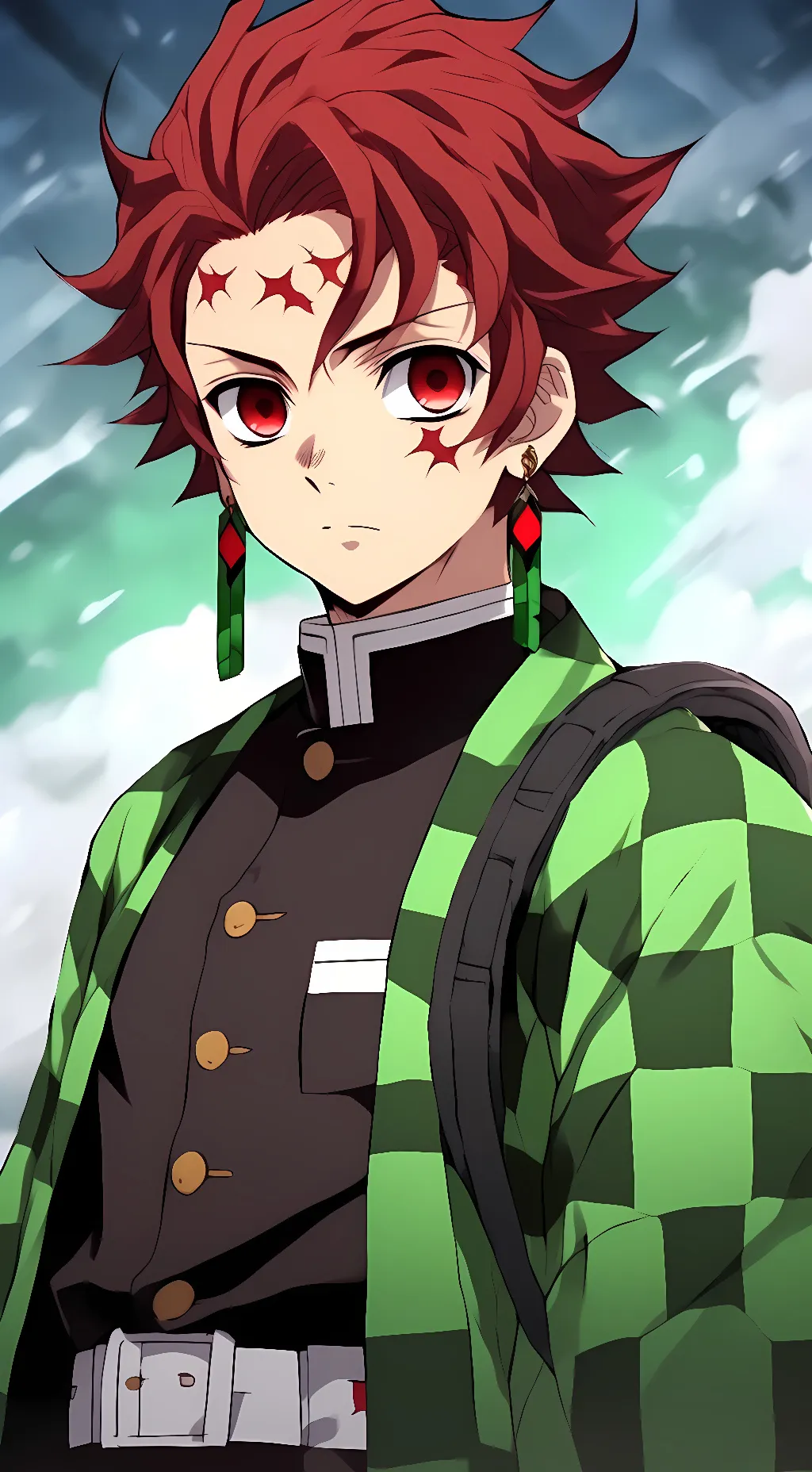 ai character: Tanjiro Kamado background