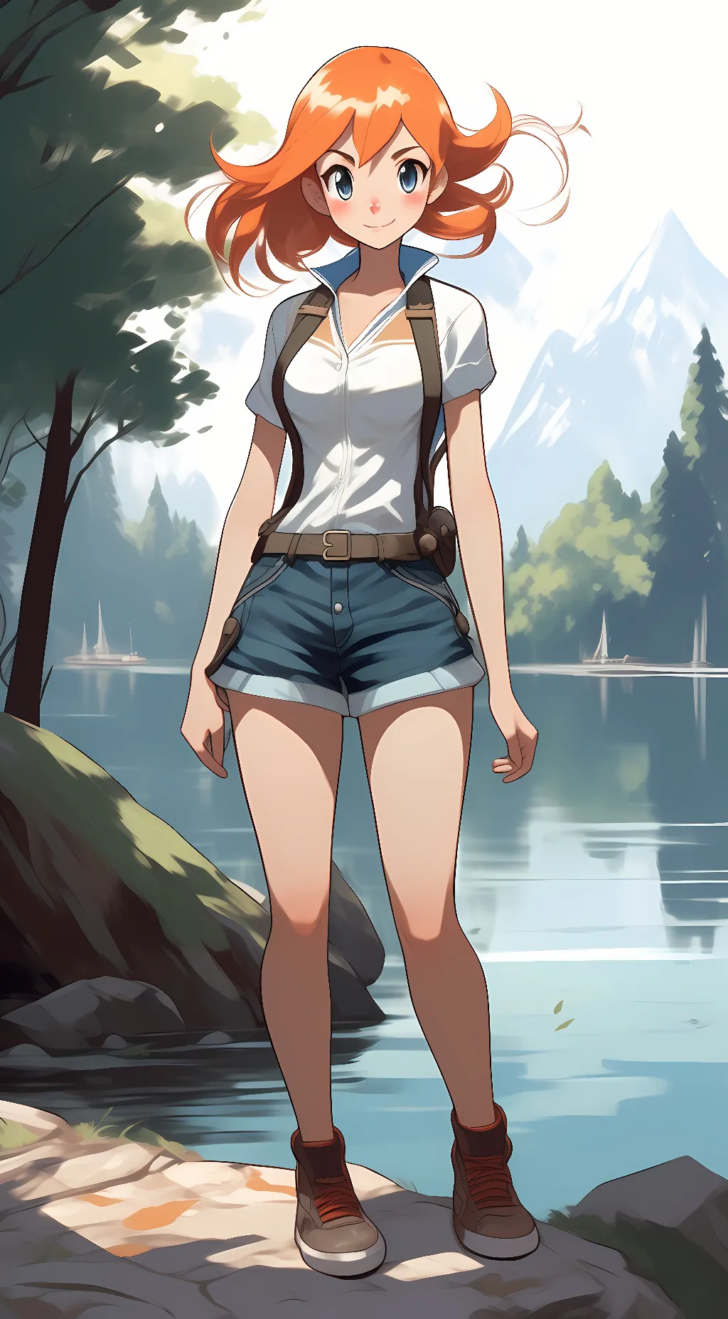 ai character: misty background