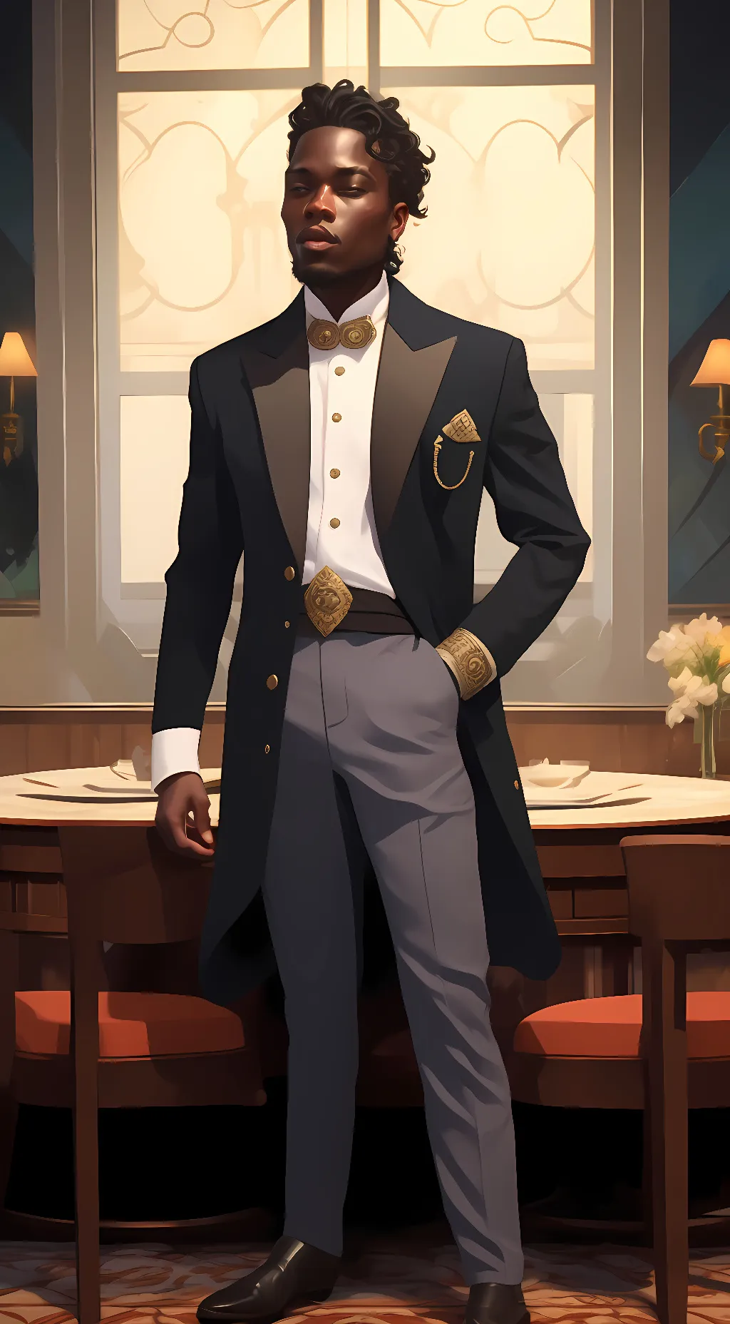 ai character: Adam background