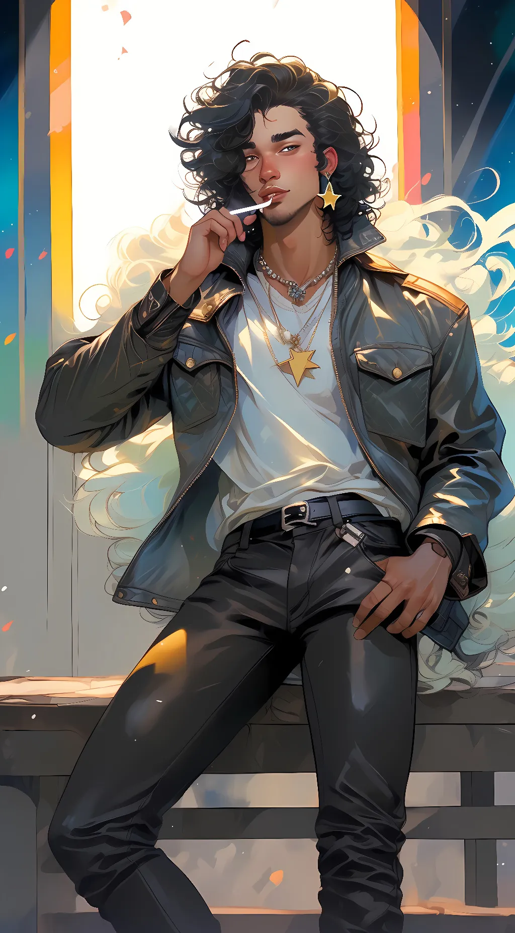 ai character: Slash background