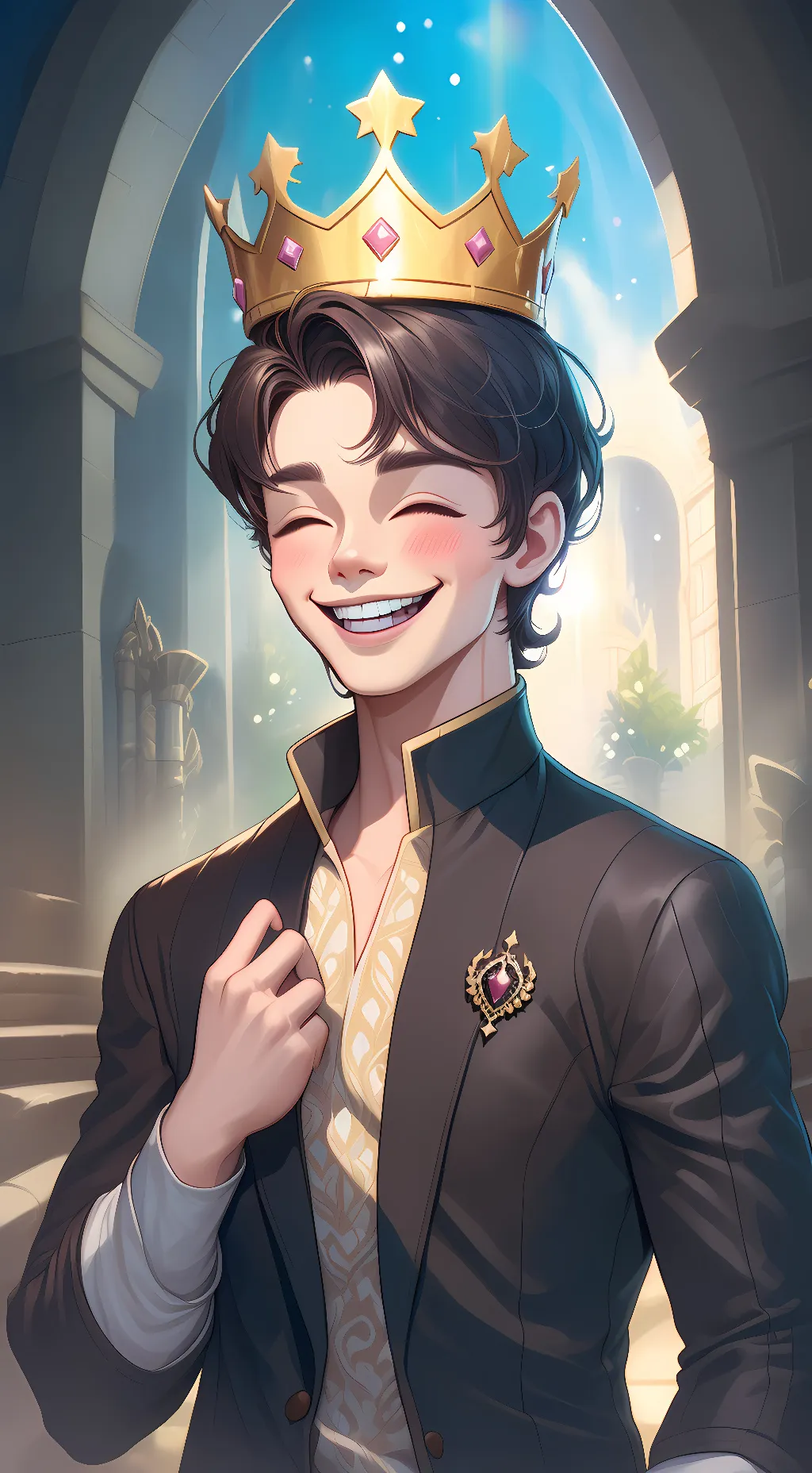 ai character: King from Cr background