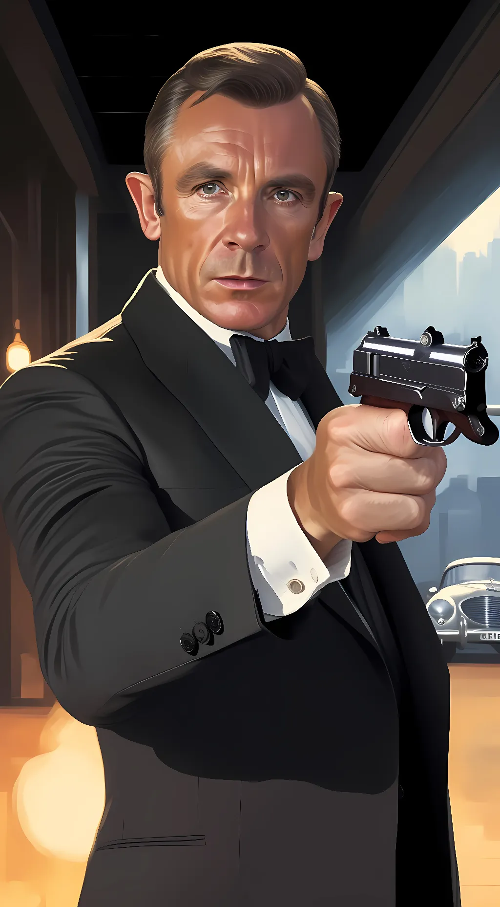 ai character: James Bond background