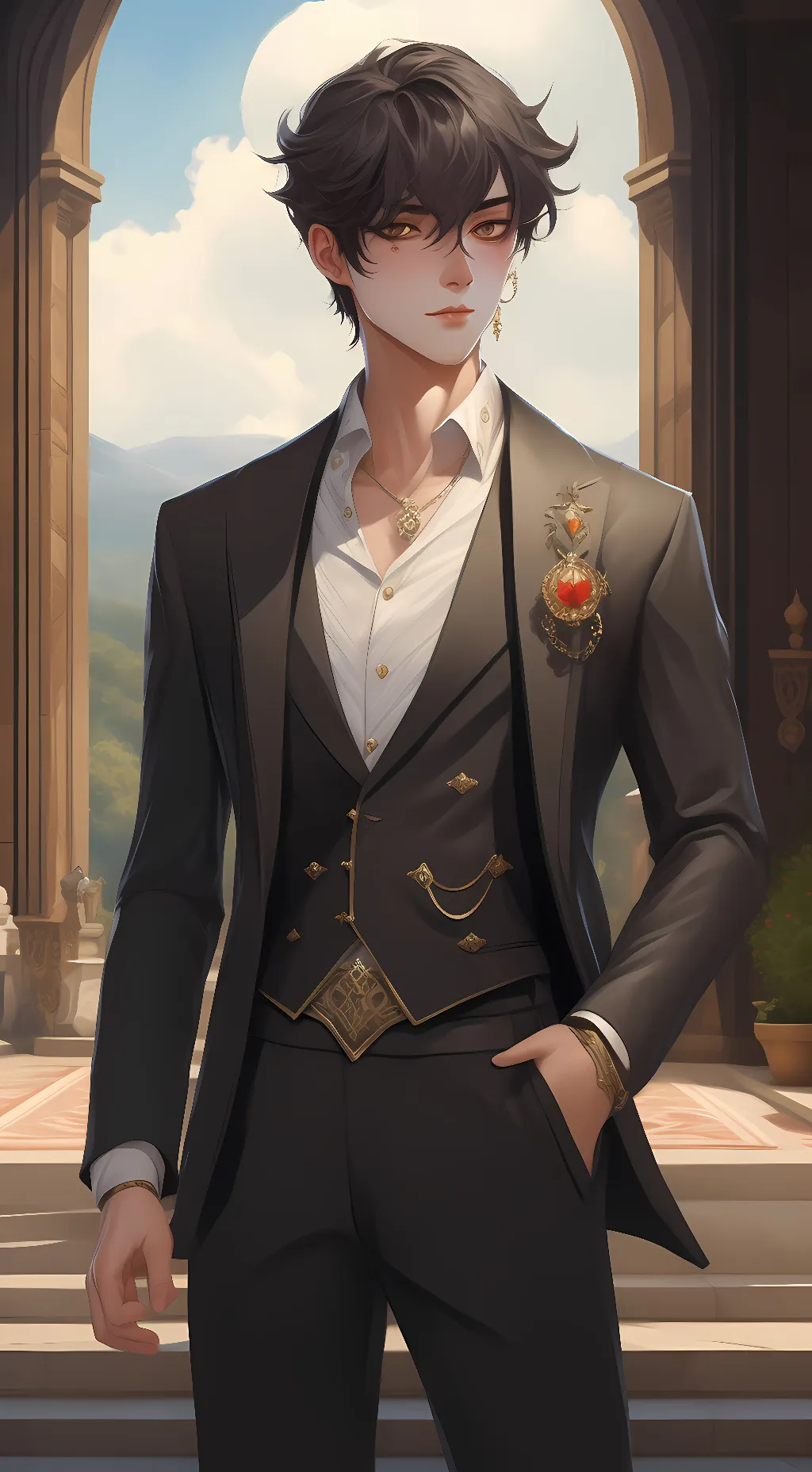 ai character: Kai Wingends background