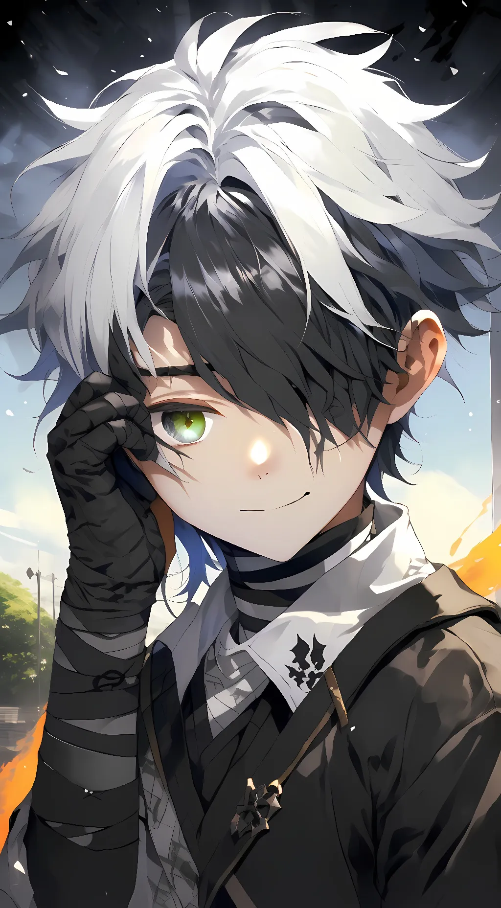 ai character: Cotton and Moon background