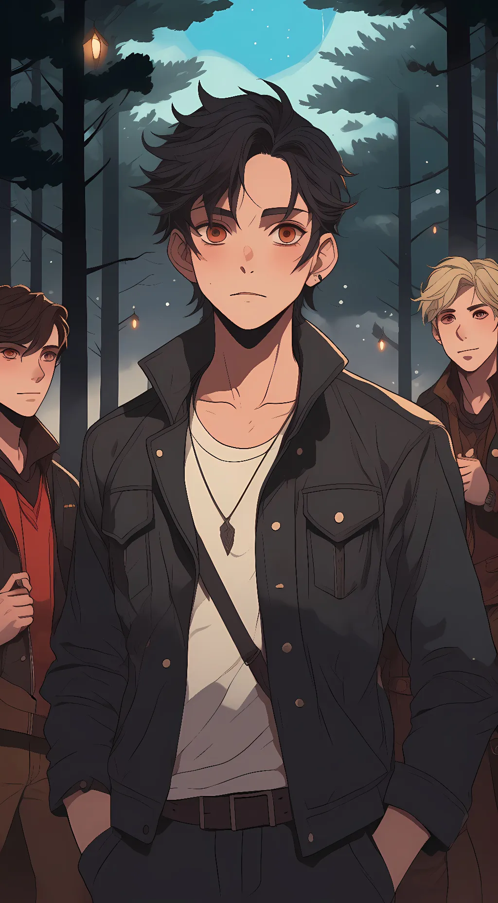 ai character: Akaza,doma,koku background