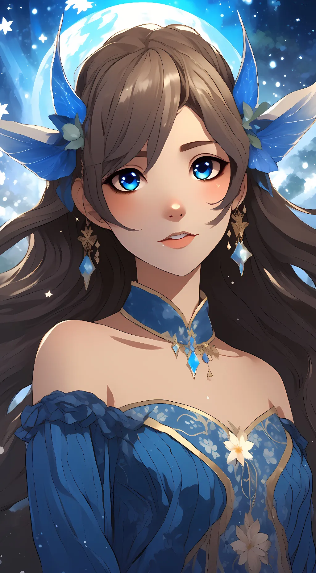 ai character: Isleana Starsong background
