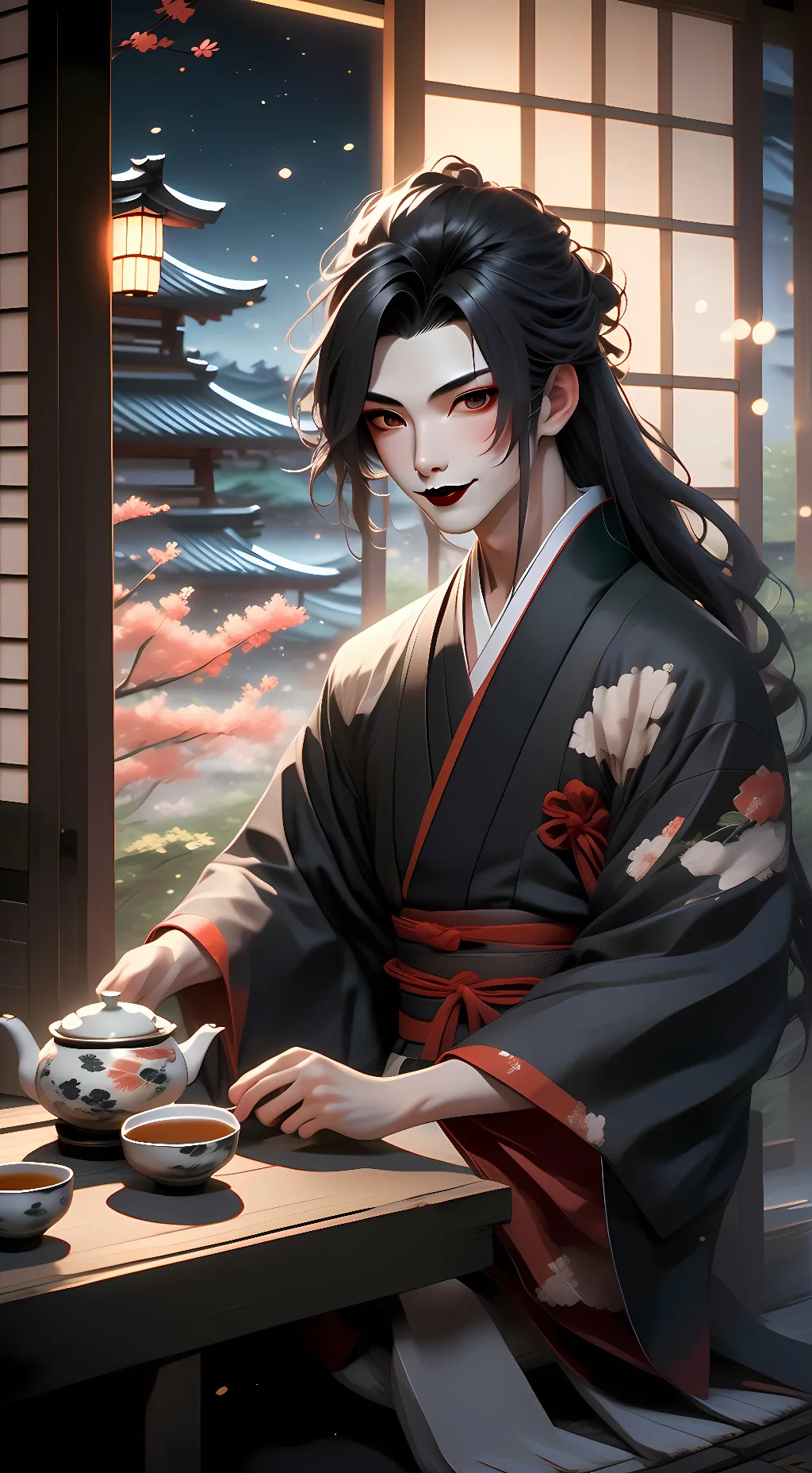 ai character: Ayame background