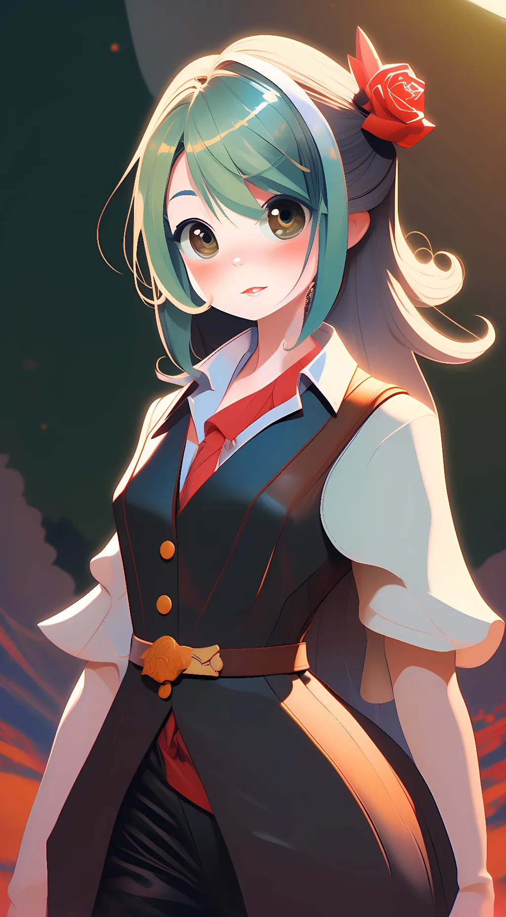 ai character: hatsune miku background