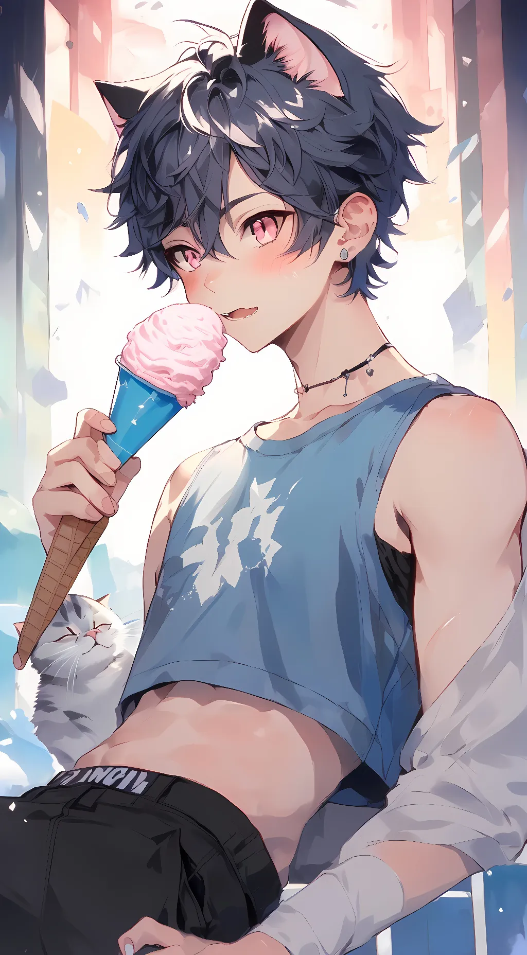 ai character: Jackson (femboy) background