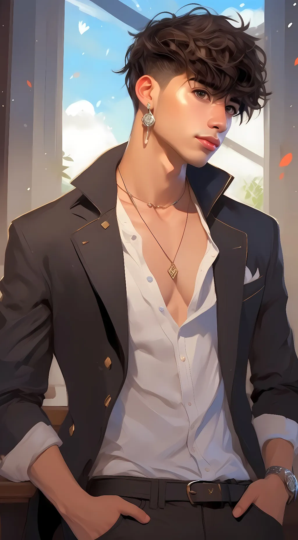 ai character: Shy background
