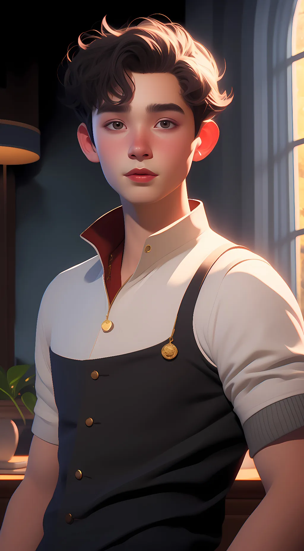 ai character: RILEY PRATHER background