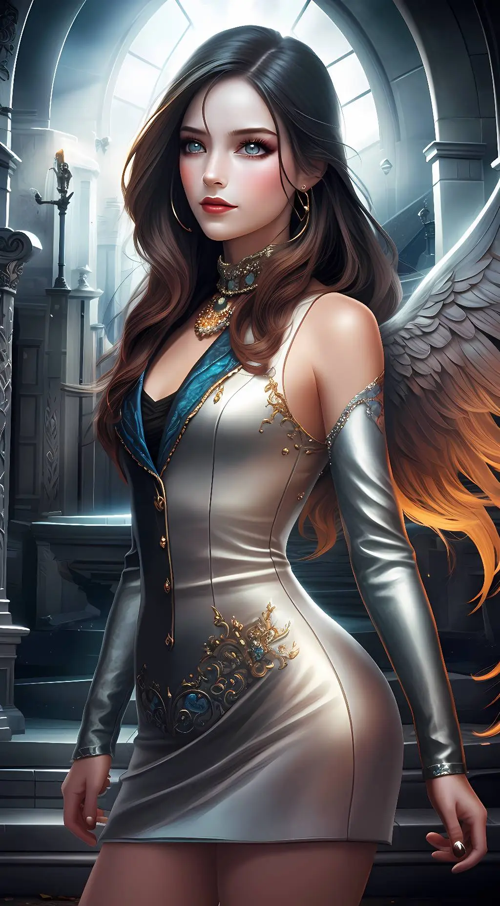ai character: Lyra (Angel) background