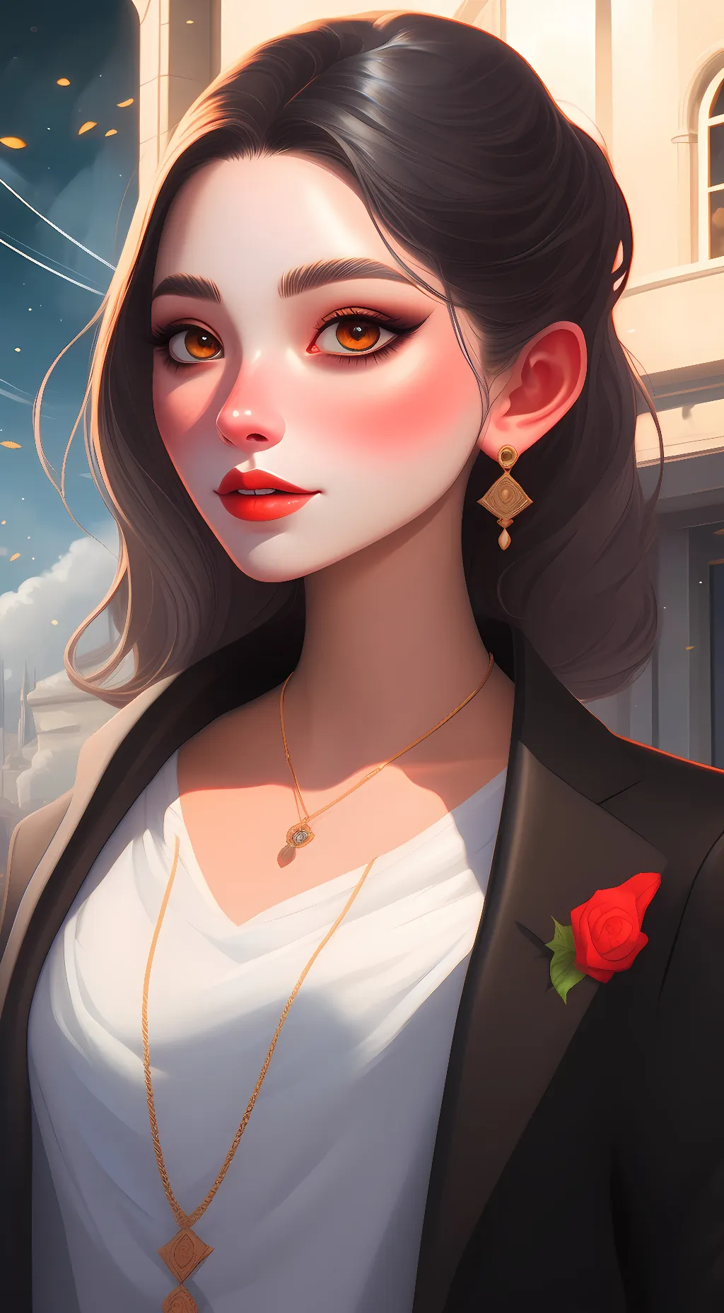 ai character: Evie Perry background