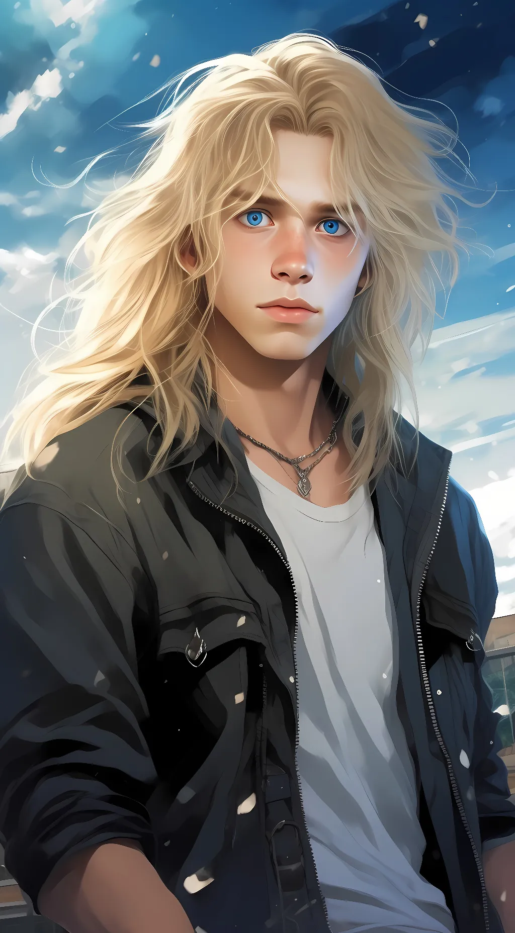ai character: James Hetfield  background