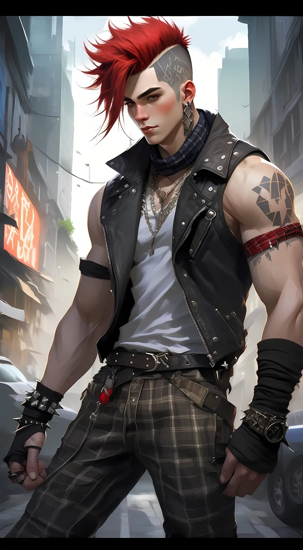 ai character: Zack Donald  background