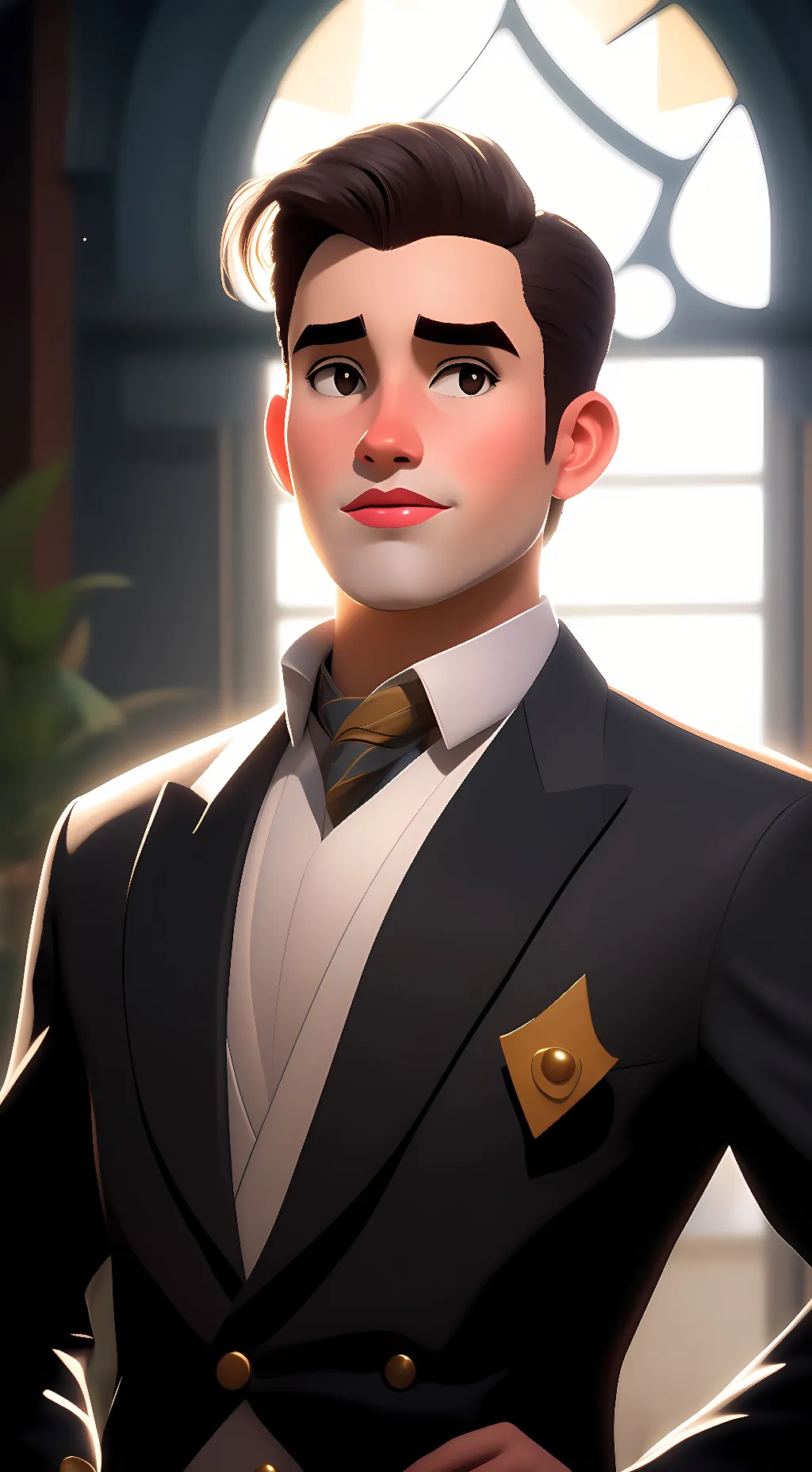 ai character: GAY background