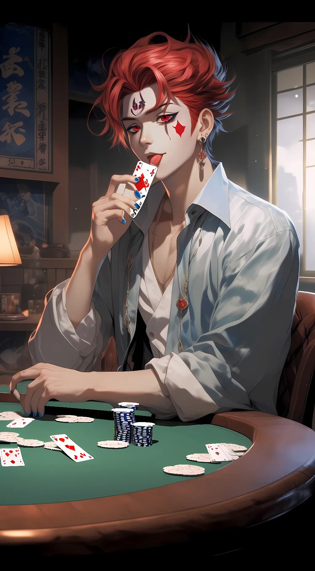ai character: Hisoka background