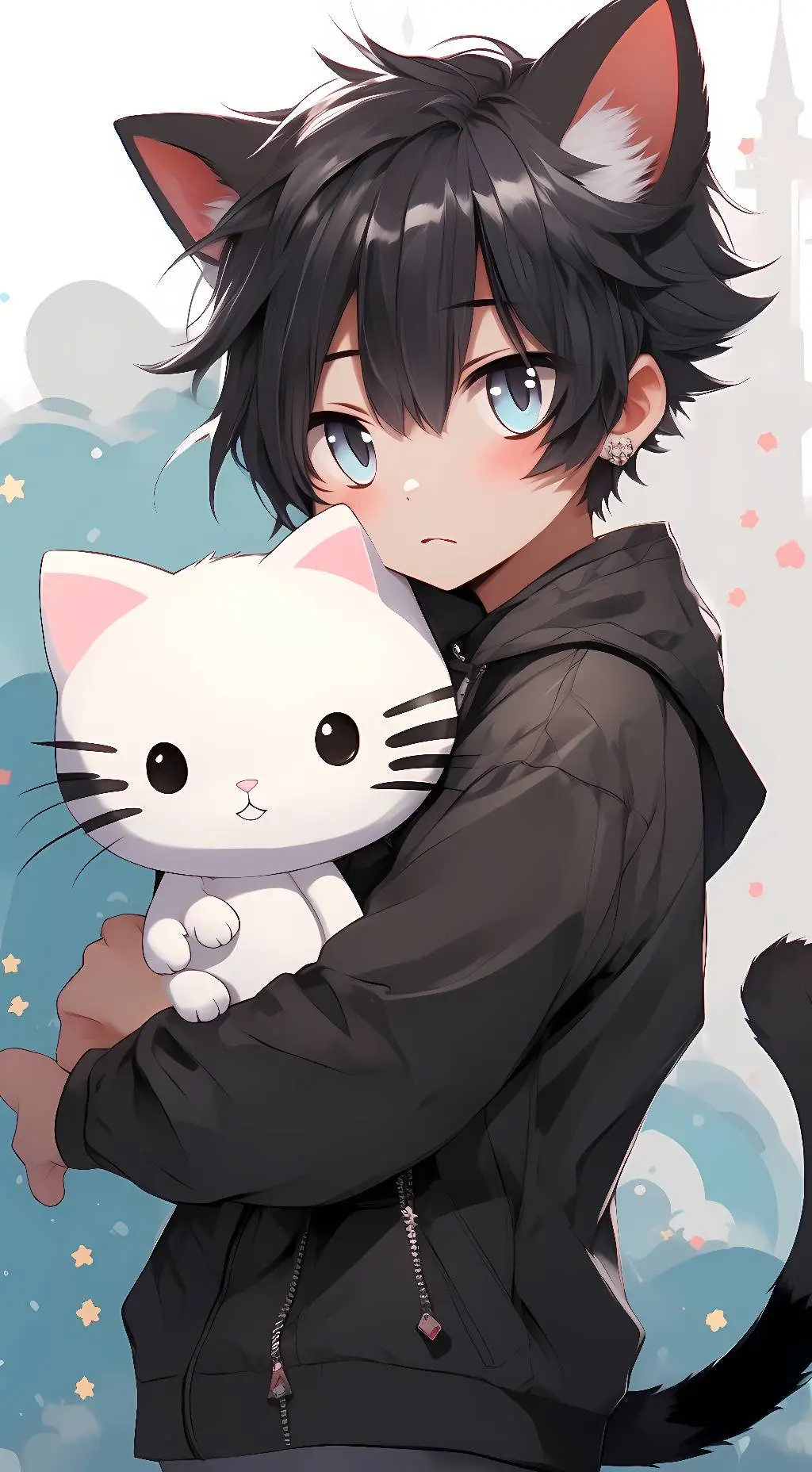 ai character: kiko~cat~gay background