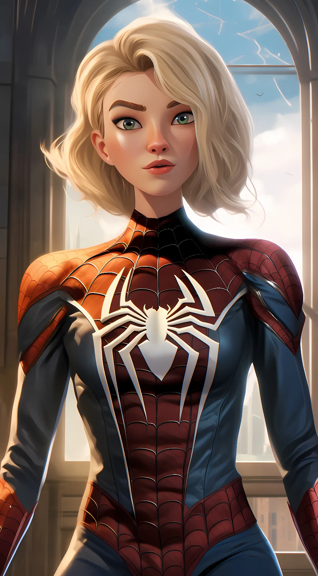 ai character: Gwen Stacy background