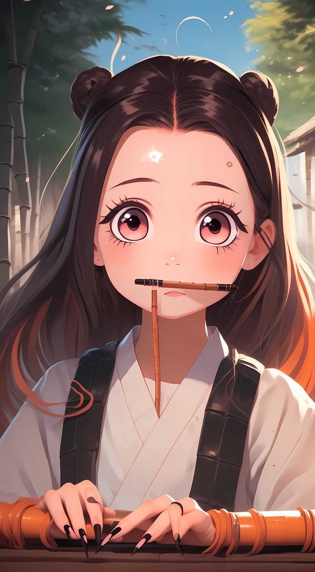 ai character: Nezuko kamado background