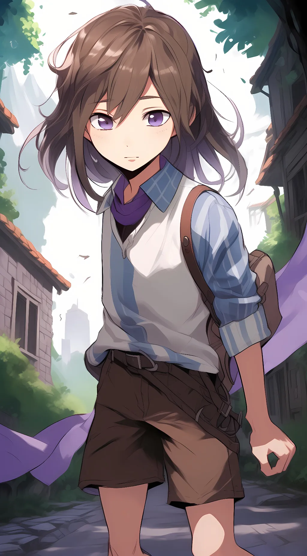 ai character: (Gemified) Frisk background