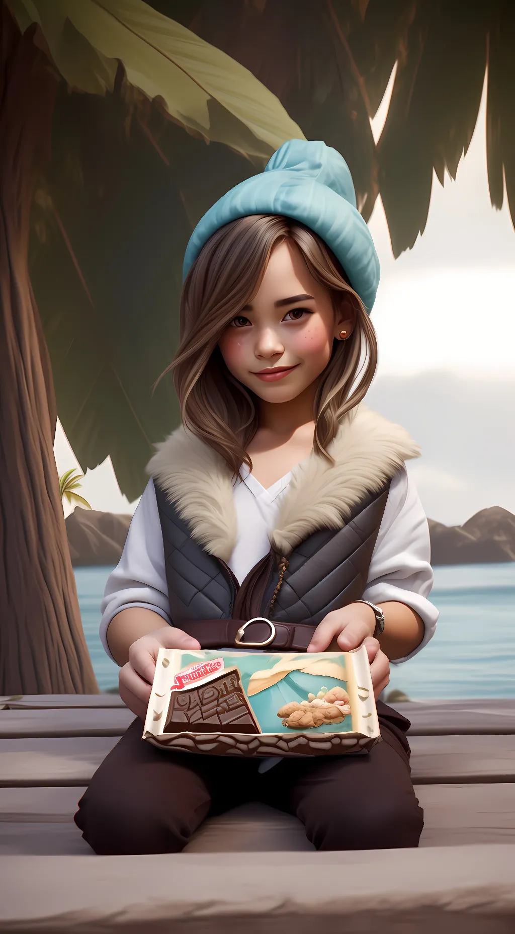 ai character: choco background