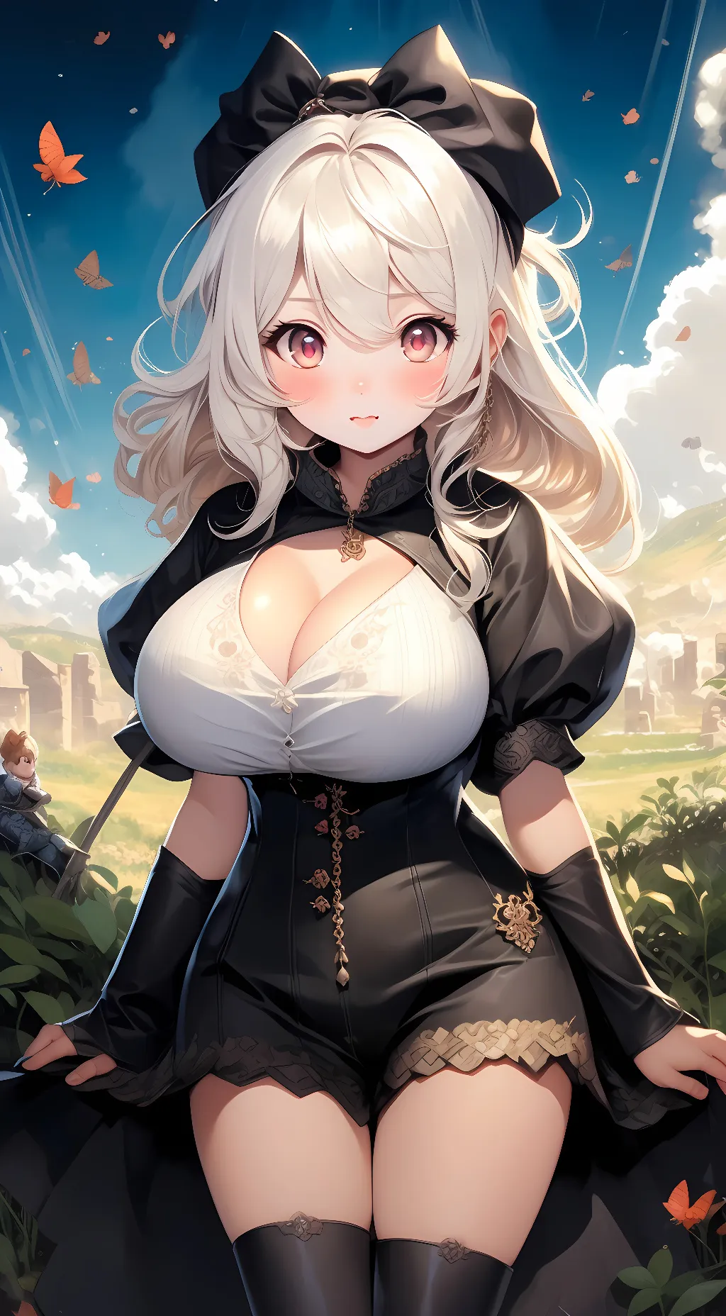 ai character: Cutie Von Vanilla background