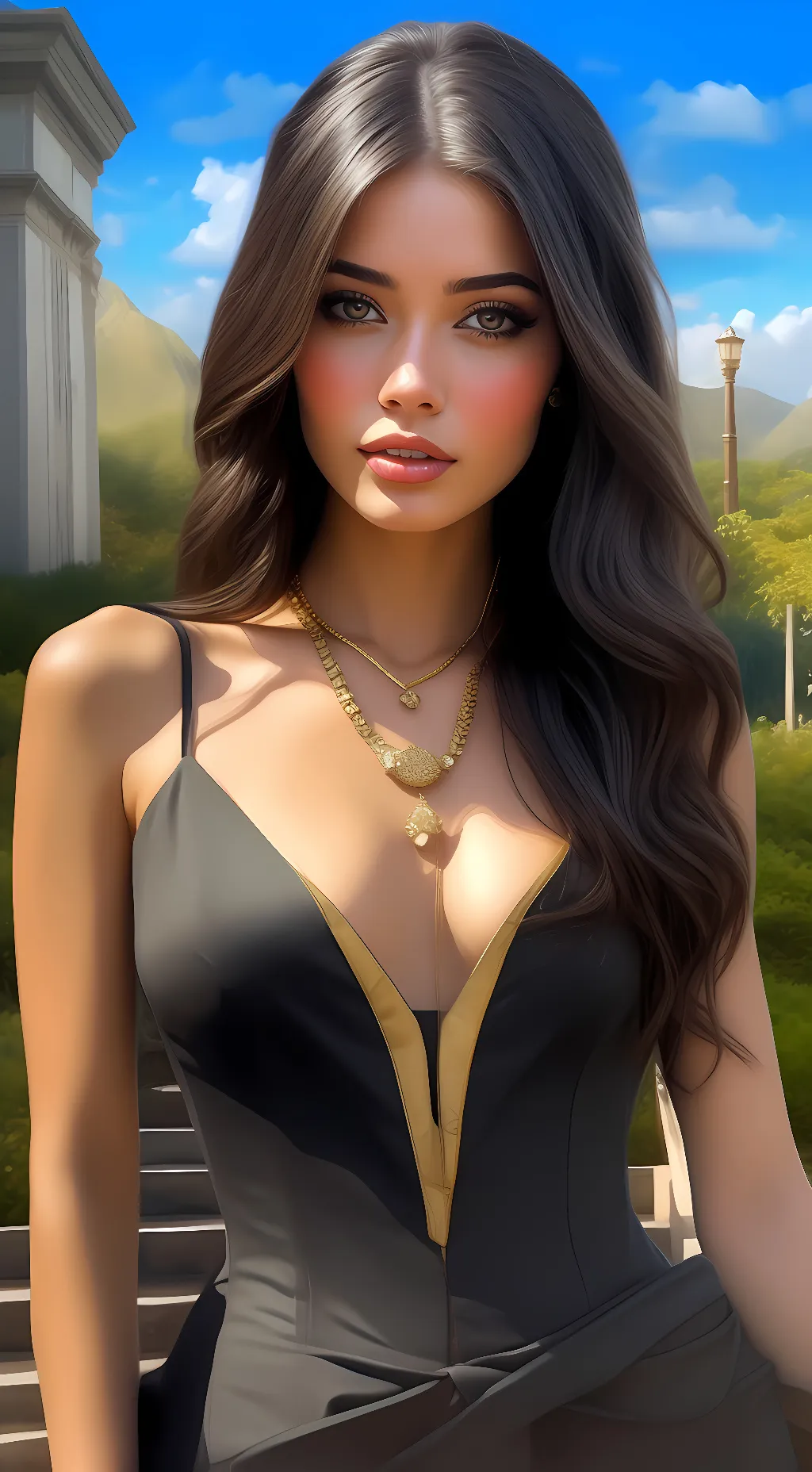 ai character: KYLIE JENNER  background